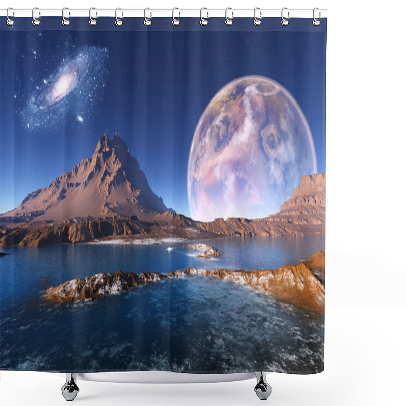 Personality  Landscape Shower Curtains