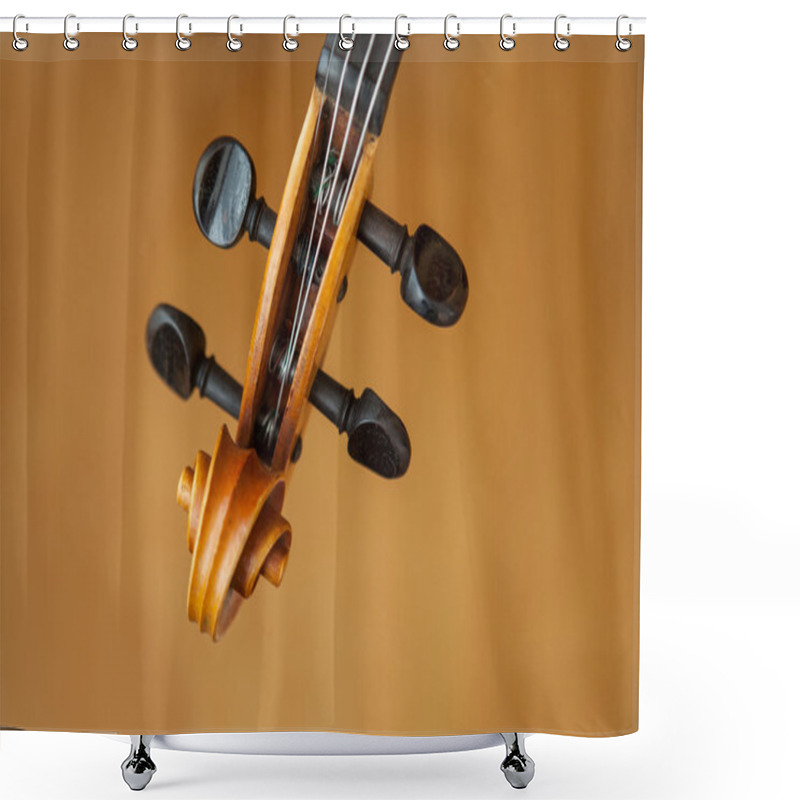 Personality  Old Violin Music Concept Shower Curtains