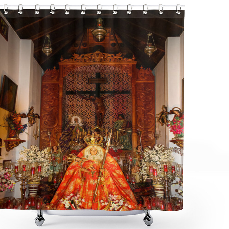 Personality  Detail Of Church Interior In Gran Canaria Canary Islands Shower Curtains