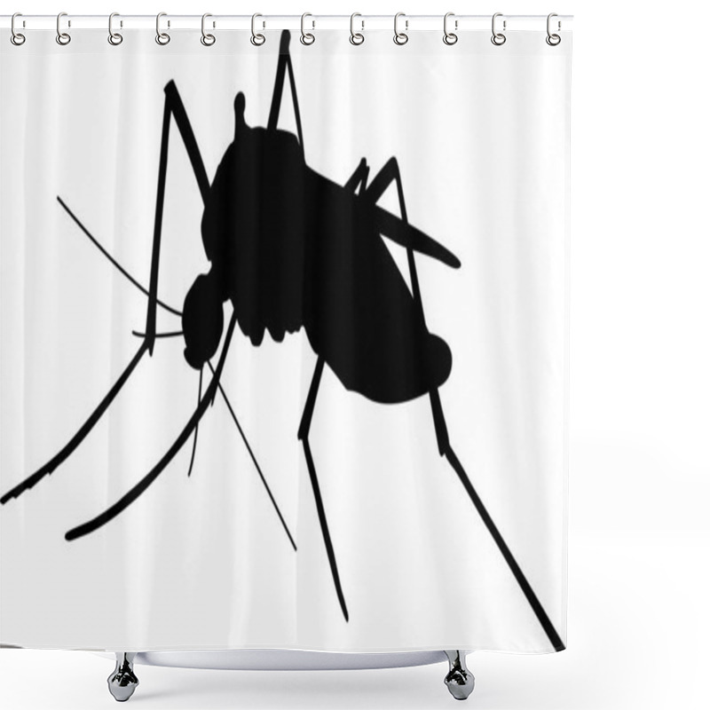 Personality  Mosquito Icon, Insects Icon, Home Insect, Malaria Awareness Shower Curtains