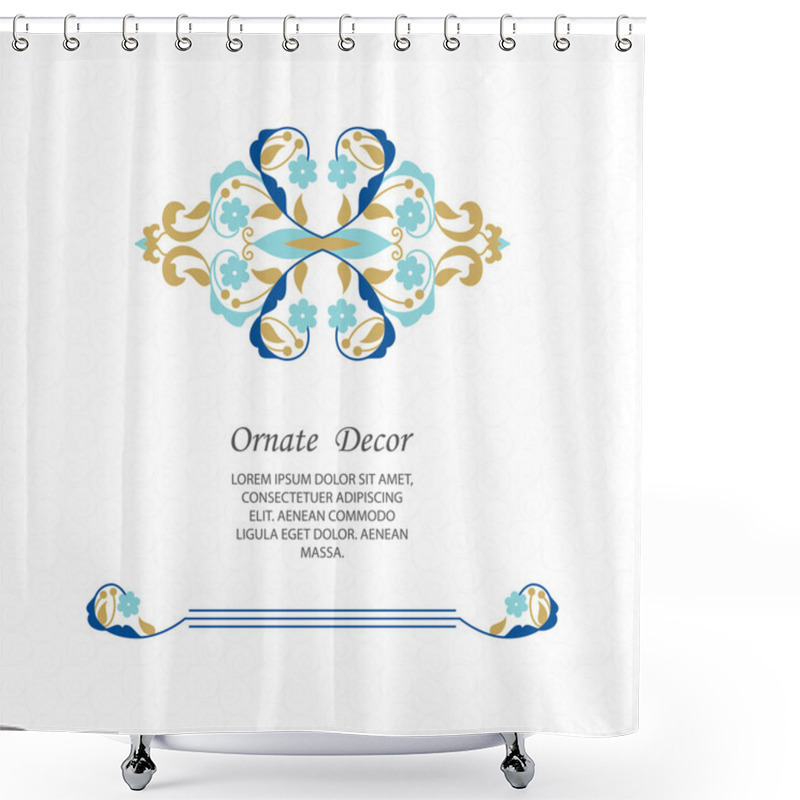 Personality  Elegant Element For Design Template Shower Curtains