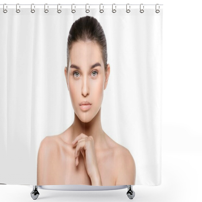 Personality   Young Charming Woman Shower Curtains