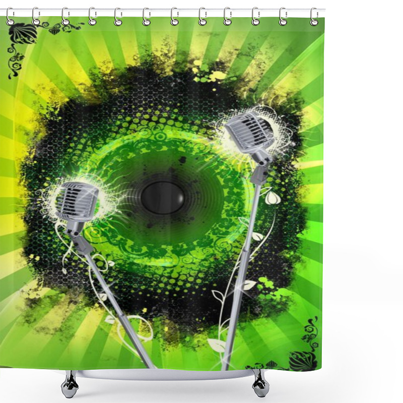 Personality  Karaoke Design Shower Curtains