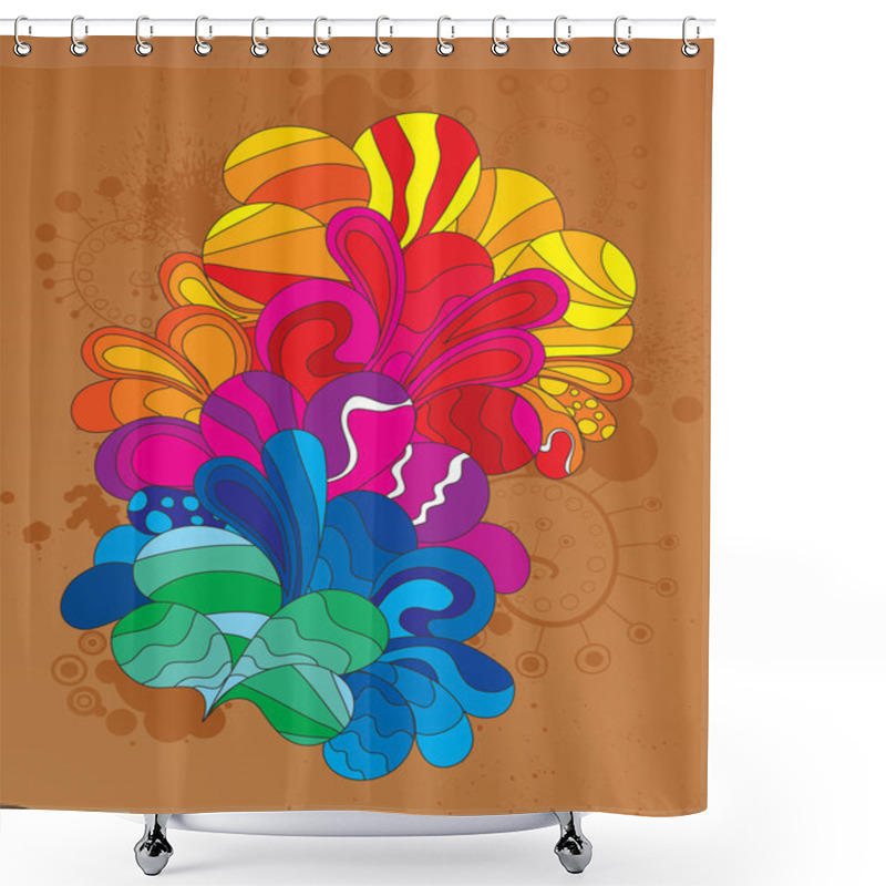 Personality  Funky Background Shower Curtains