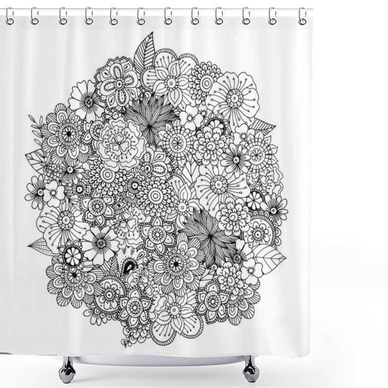 Personality  Abstract Lace Floral Background Shower Curtains