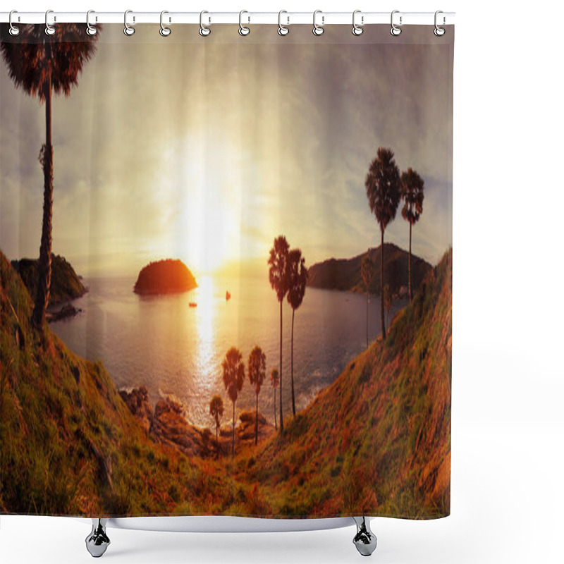 Personality  Beach Shower Curtains