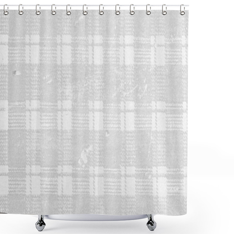 Personality  Vintage Paper With A Subtle Checkered Pattern Creating A Nostalgic And Rustic Aesthetic. Shower Curtains