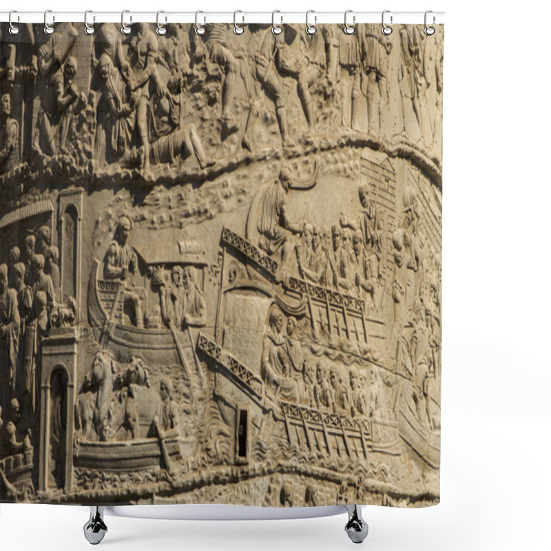 Personality  Trajan Column In Rome Shower Curtains