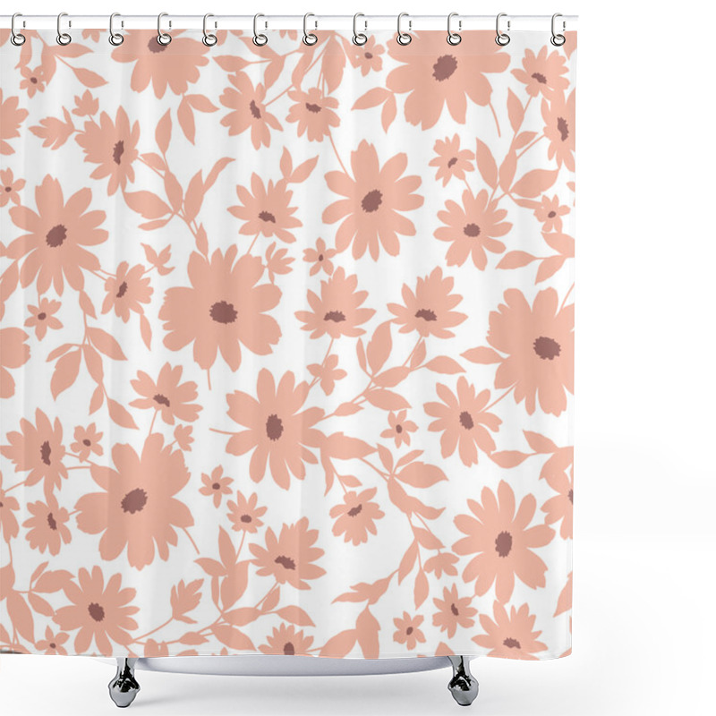 Personality  Flower Illustration Pattern Shower Curtains