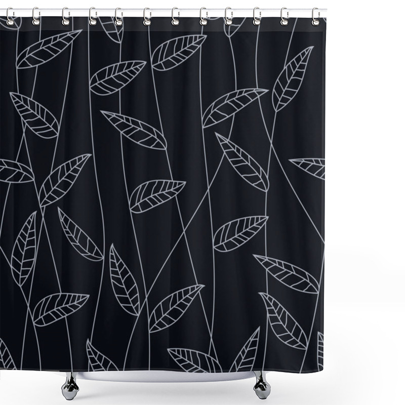 Personality  Floral Seamless Pattern Shower Curtains