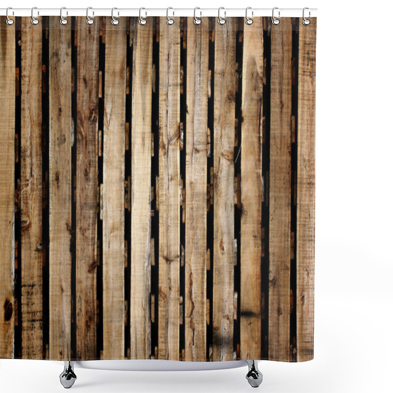 Personality  Old Wood Texture Of Pallets. Shower Curtains