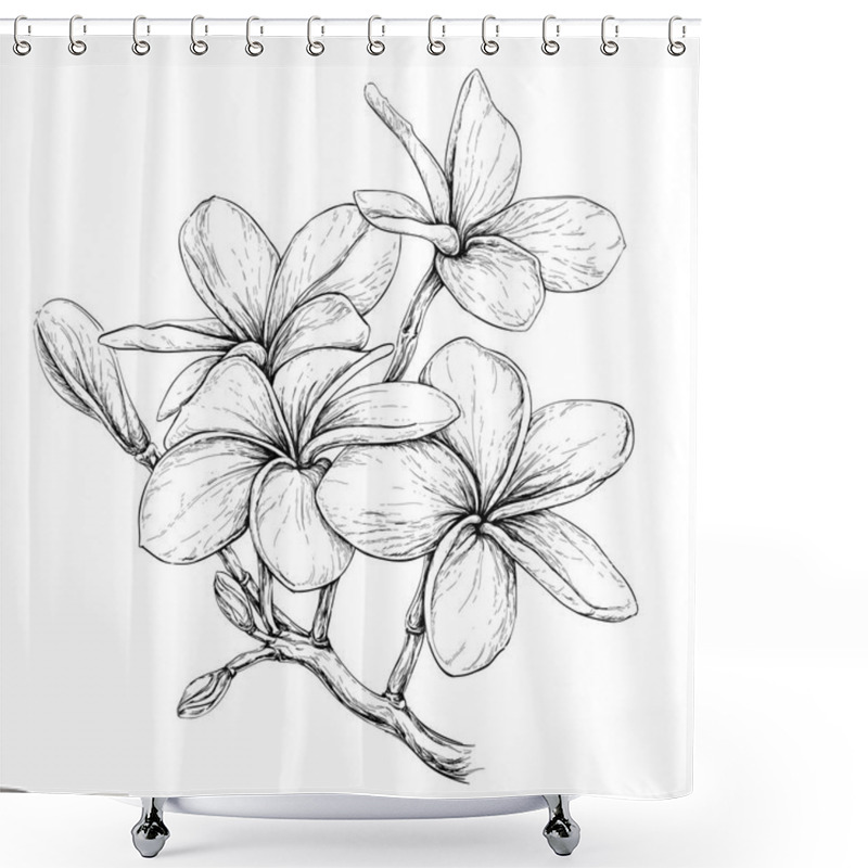 Personality  Tropical Necklace Flowers  Shower Curtains