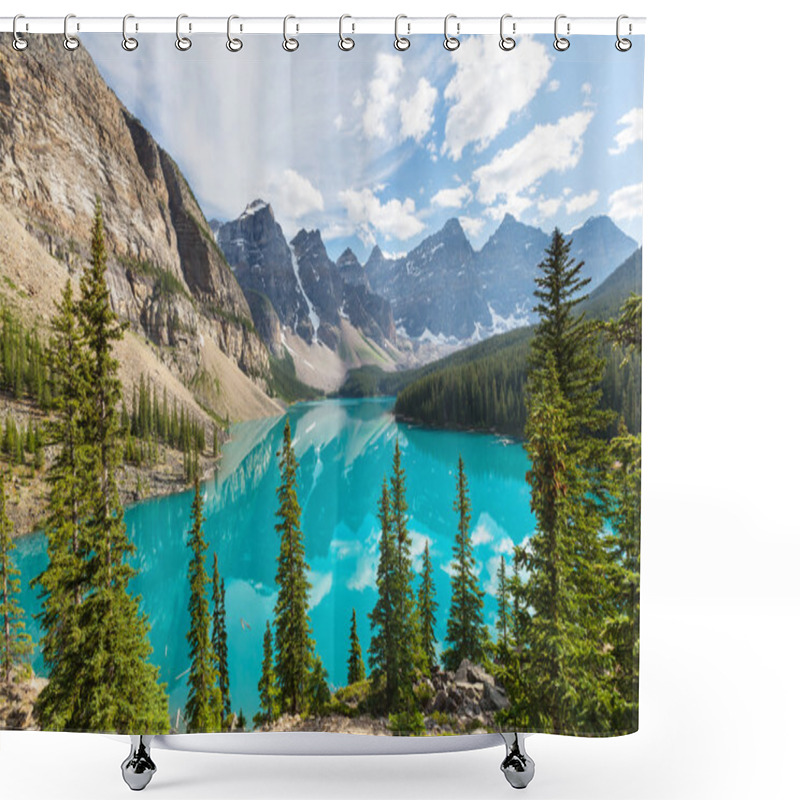 Personality  Beautiful Moraine Lake Shower Curtains