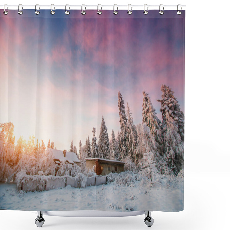 Personality  Winter Landscape  Shower Curtains