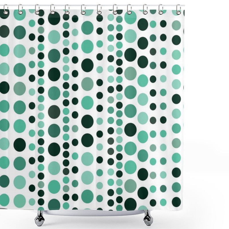 Personality  Seamless Ball Pattern Shower Curtains