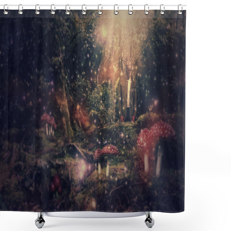 Personality  Abstract Collage Art Shower Curtains