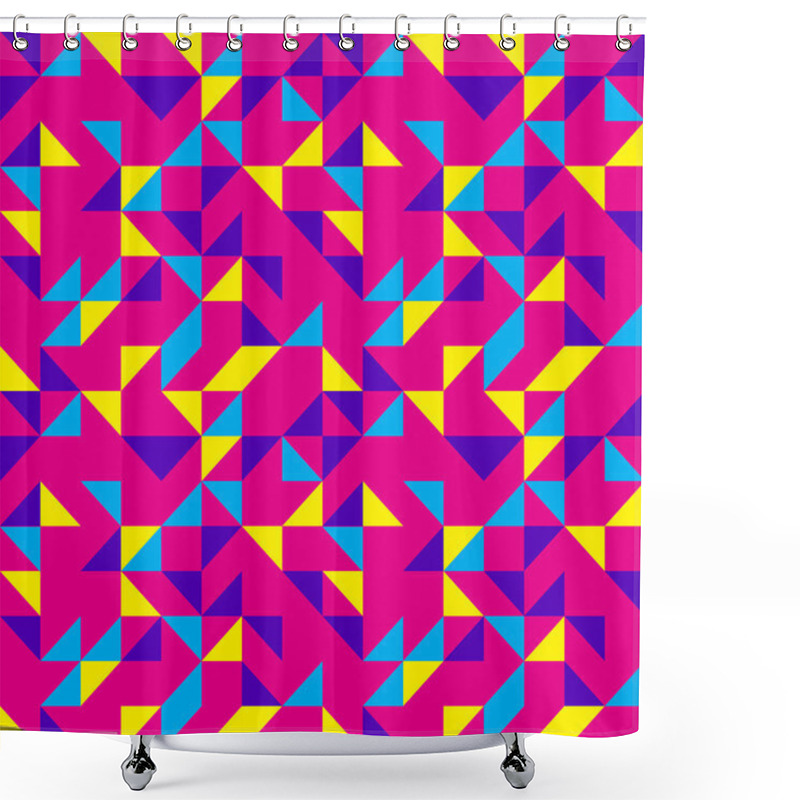 Personality  Bright Pink Pop Pattern Shower Curtains