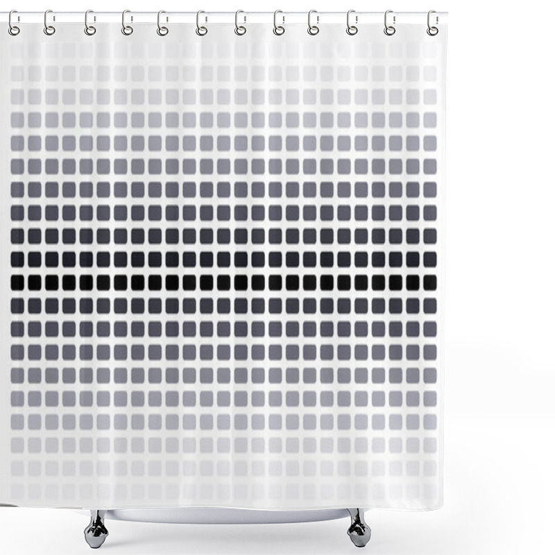 Personality  Gradient Gray Shower Curtains