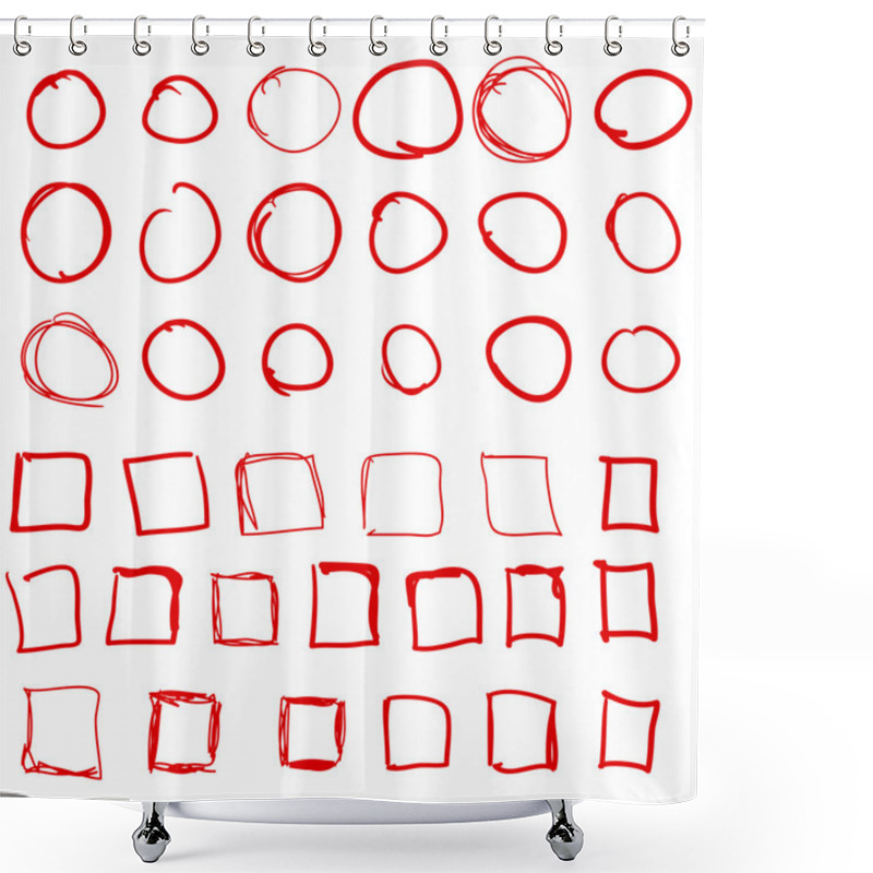 Personality  Circles Shower Curtains