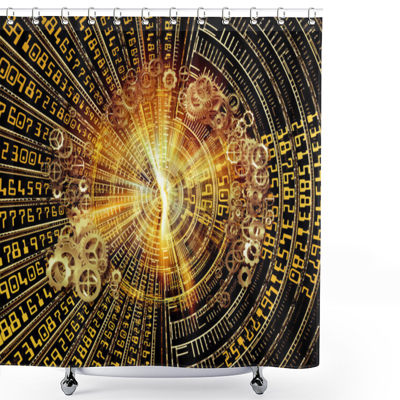 Personality  Conceptual World Of Numbers Shower Curtains