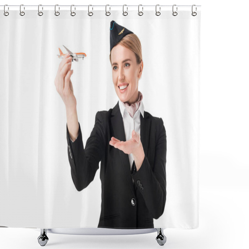 Personality  Stewardess Shower Curtains