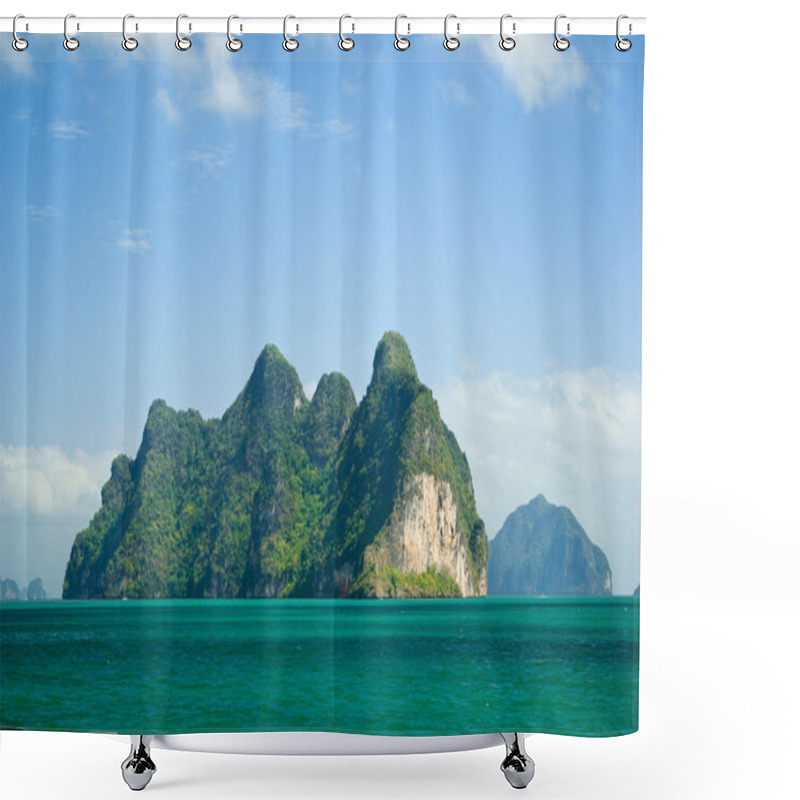 Personality  Tropical Island Shower Curtains