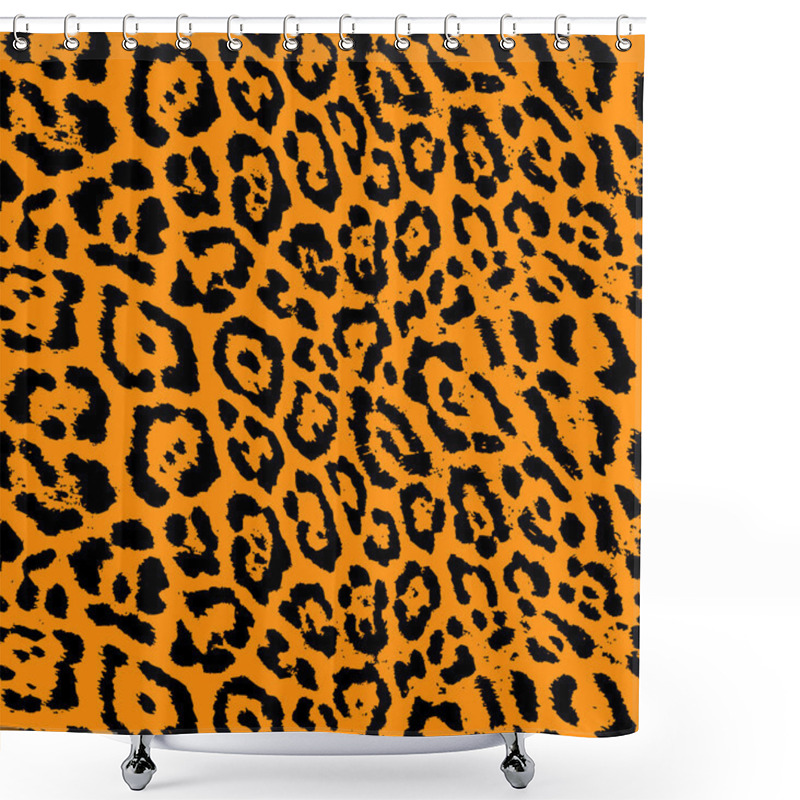 Personality  Leopard, Cheetah Skin Seamless Pattern Shower Curtains