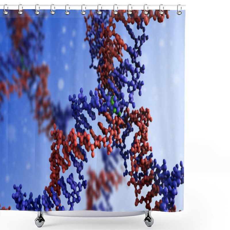 Personality  DNA, DNA Molecule Shower Curtains