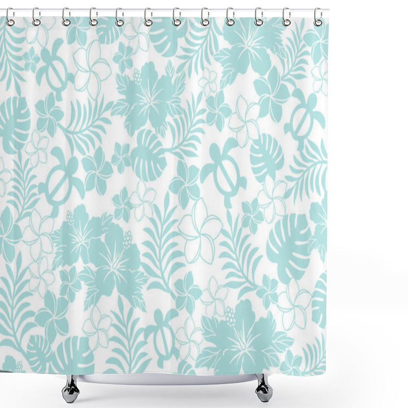 Personality  Hawaiian Background Shower Curtains