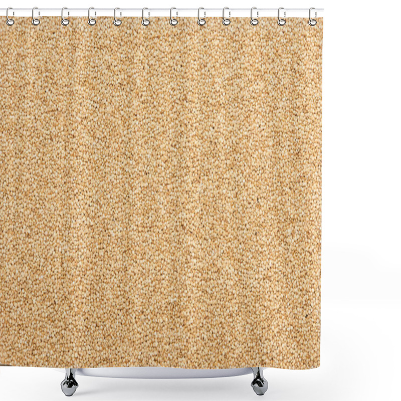 Personality  Top View Of Organic Raw White Quinoa  Shower Curtains