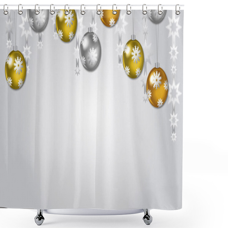 Personality  Christmas Vector Background Shower Curtains