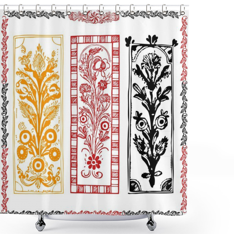 Personality  Traditional Motif Collection Shower Curtains