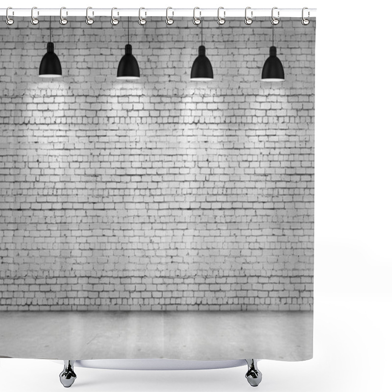 Personality  Blank Brick Wall Shower Curtains