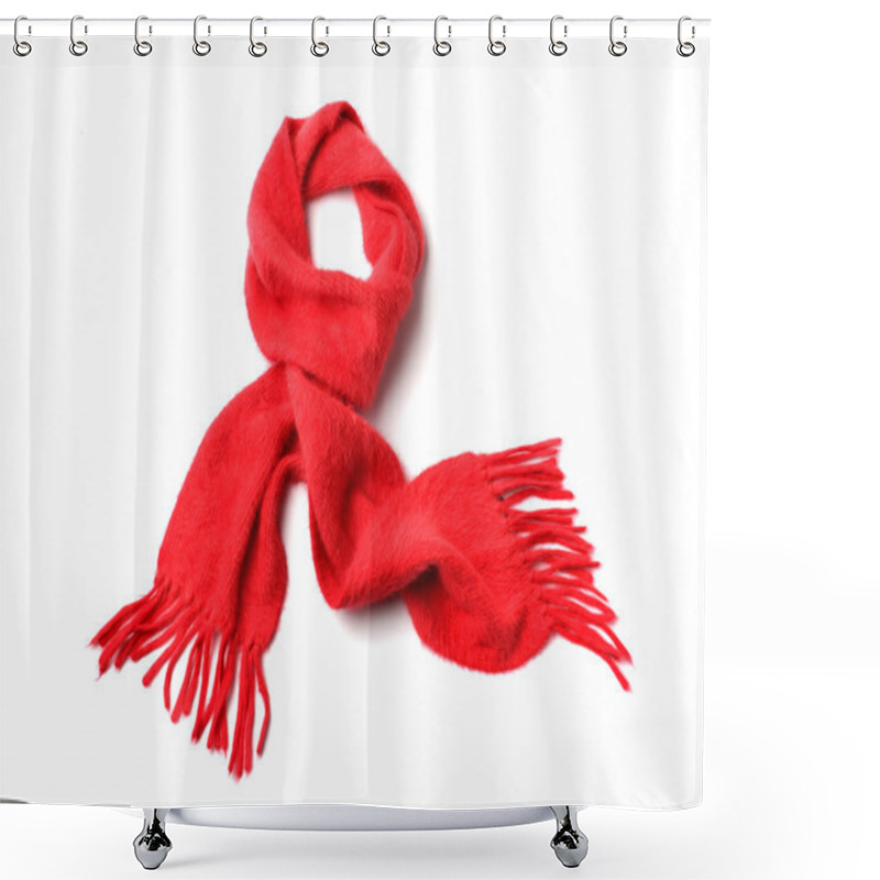 Personality  Red Scarf Shower Curtains