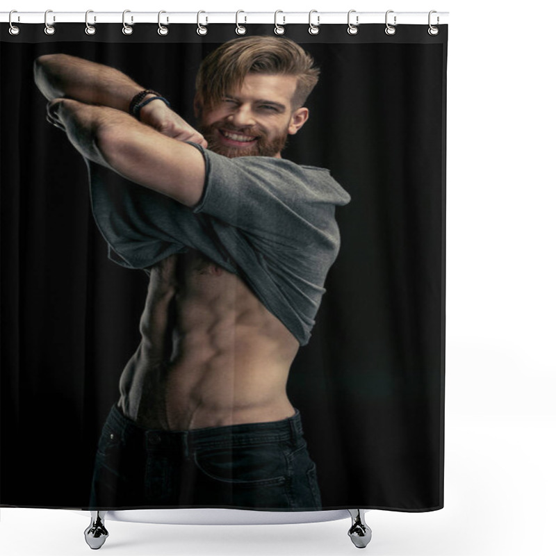 Personality  Stylish Handsome Man Shower Curtains