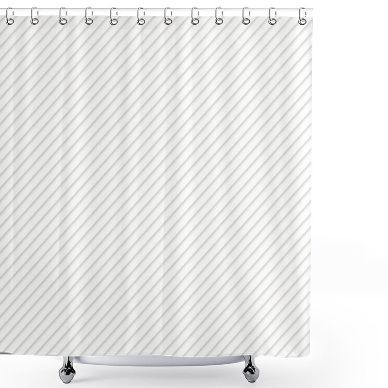 Personality  Striped White Texture, Vector Illustration Styles Background Shower Curtains