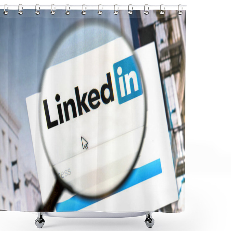 Personality  Linkedin Shower Curtains