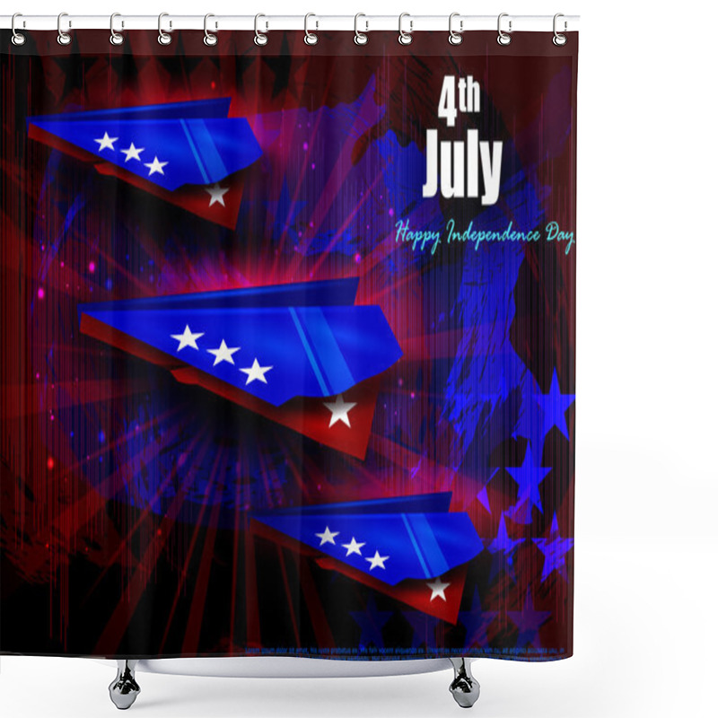 Personality  Fourth July, Independence Day Of America Shower Curtains