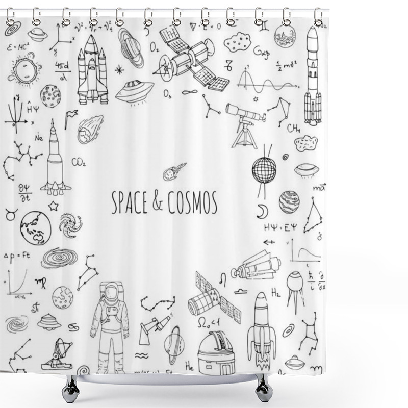 Personality  Space And Cosmos Set Shower Curtains