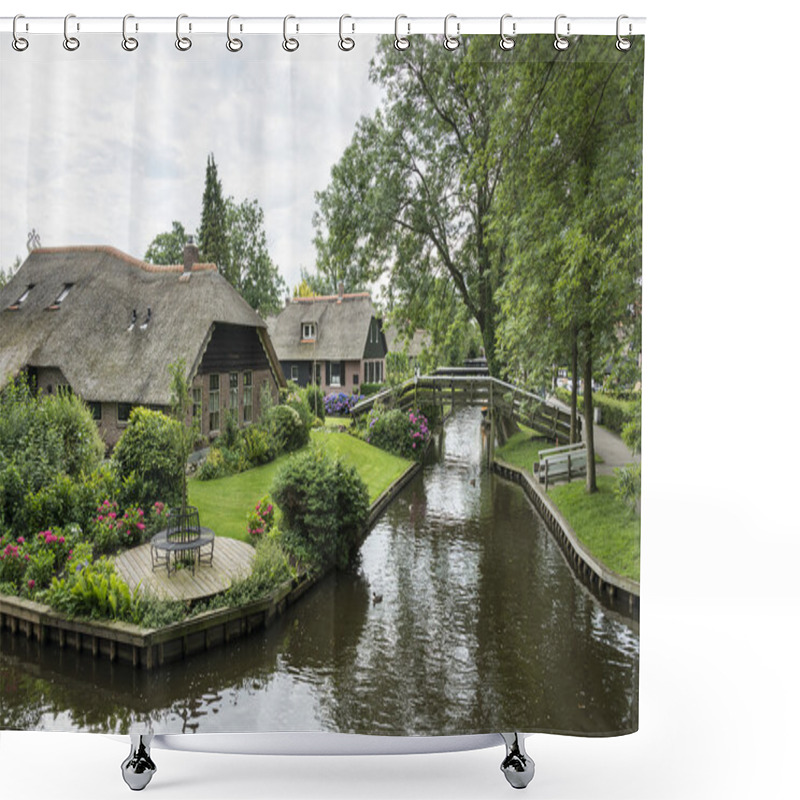 Personality  Dutch Venice Of The North Called Giethoorn Shower Curtains