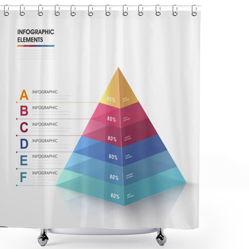 Personality  Attractive Infographic Design Shower Curtains