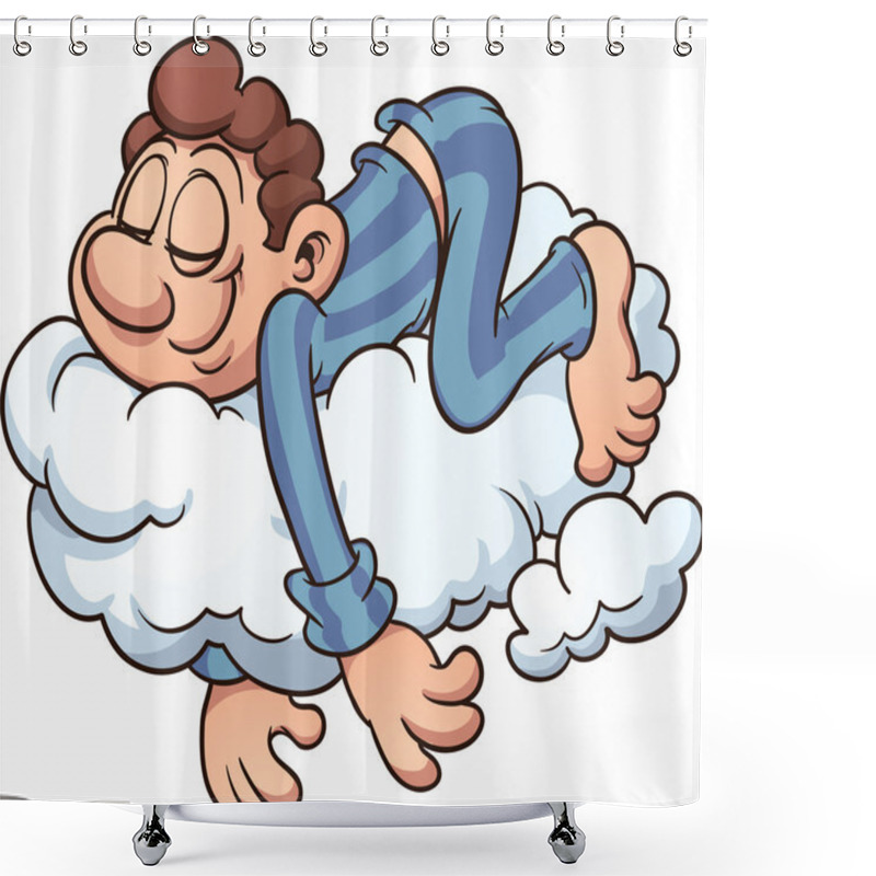 Personality  Sleeping On A Cloud Shower Curtains