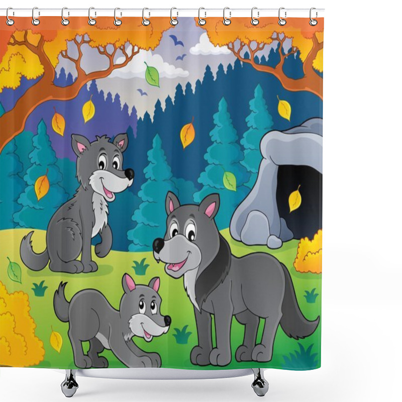 Personality  Wolves Theme Image 3 Shower Curtains