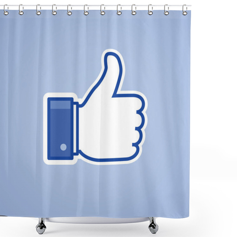 Personality  Like Button Shower Curtains