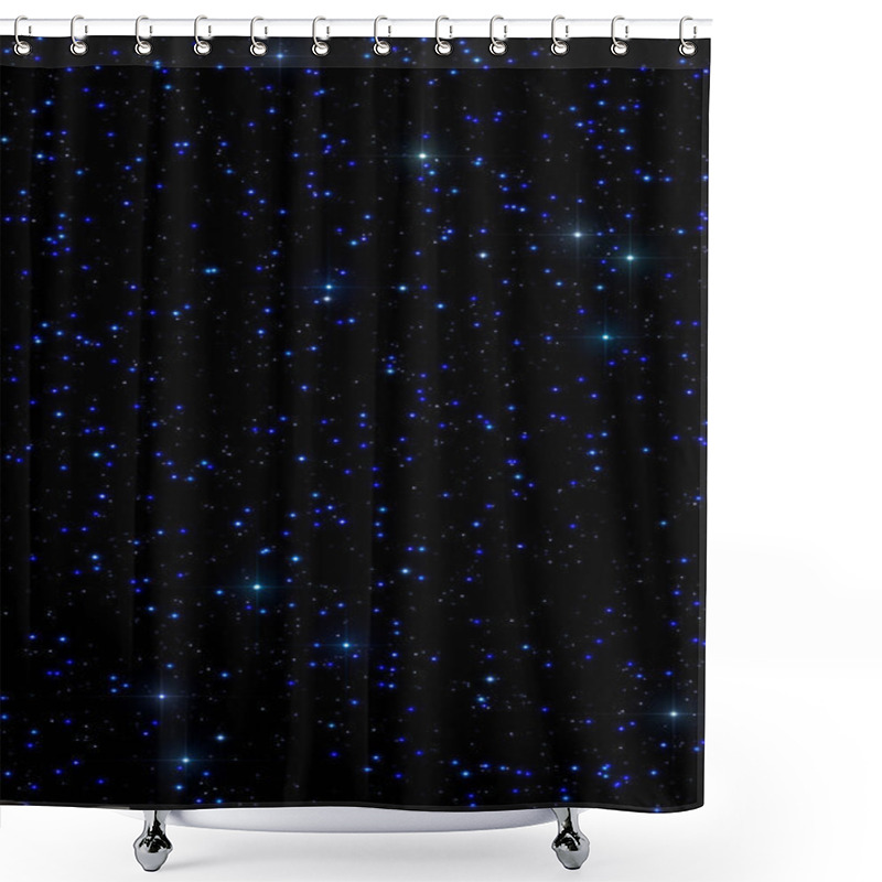 Personality  Space Amazing Dark Theme Background Shower Curtains