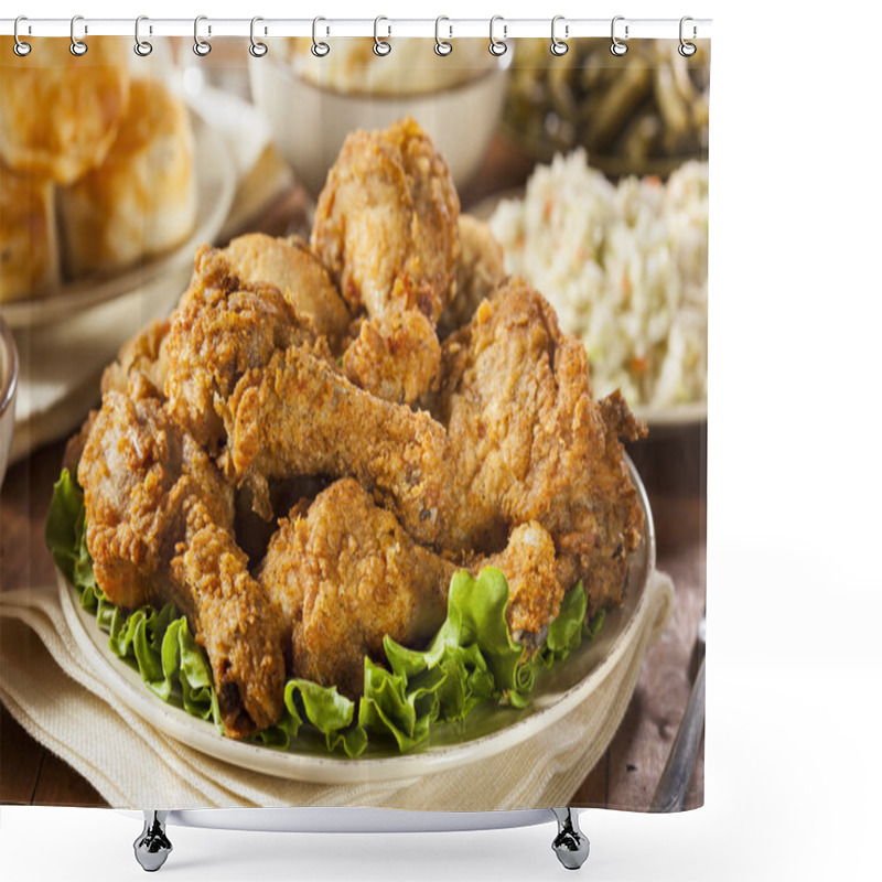 Personality  Homemade Southern Fried Chicken Shower Curtains