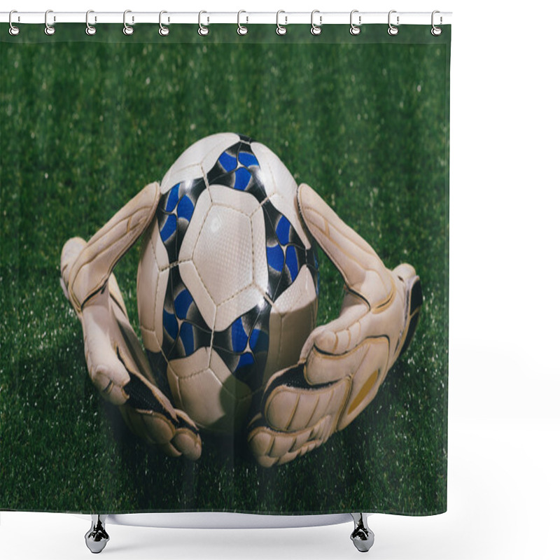 Personality  Ball And Gloves Shower Curtains