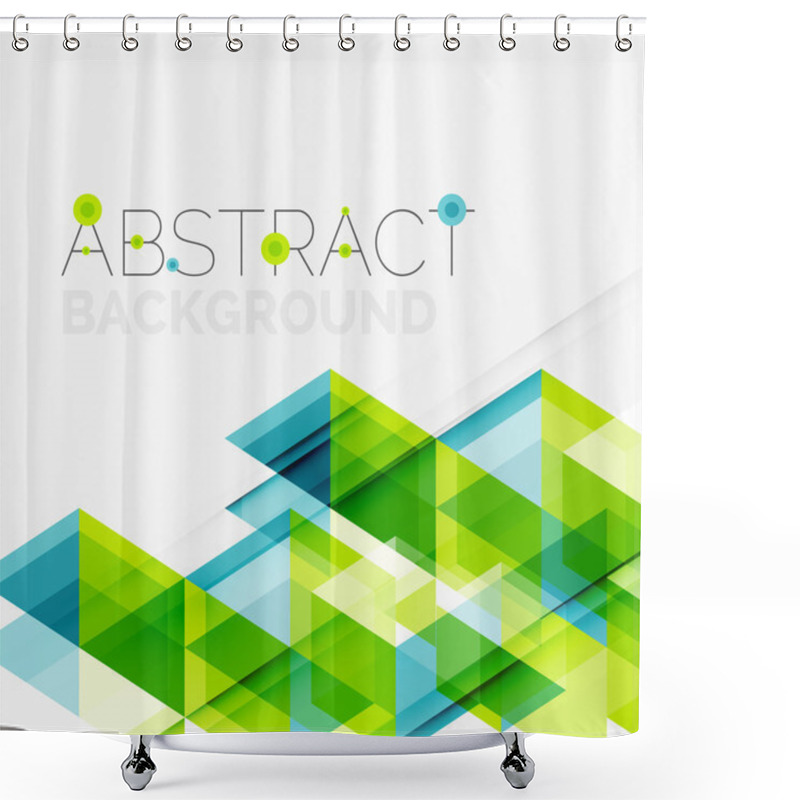 Personality  Abstract Geometric Background. Shower Curtains