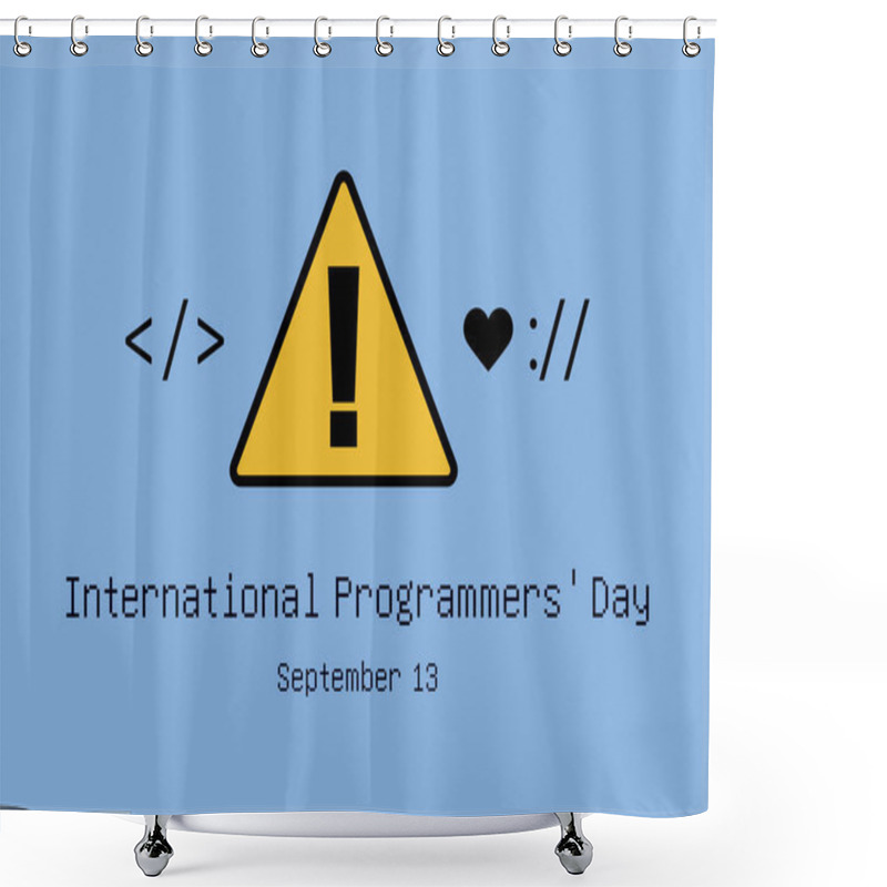 Personality  International Programmers' Day Vector Shower Curtains