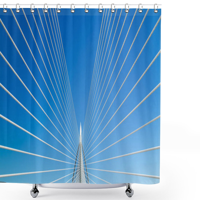 Personality  Beautiful Bridge And Blue Sky Shower Curtains